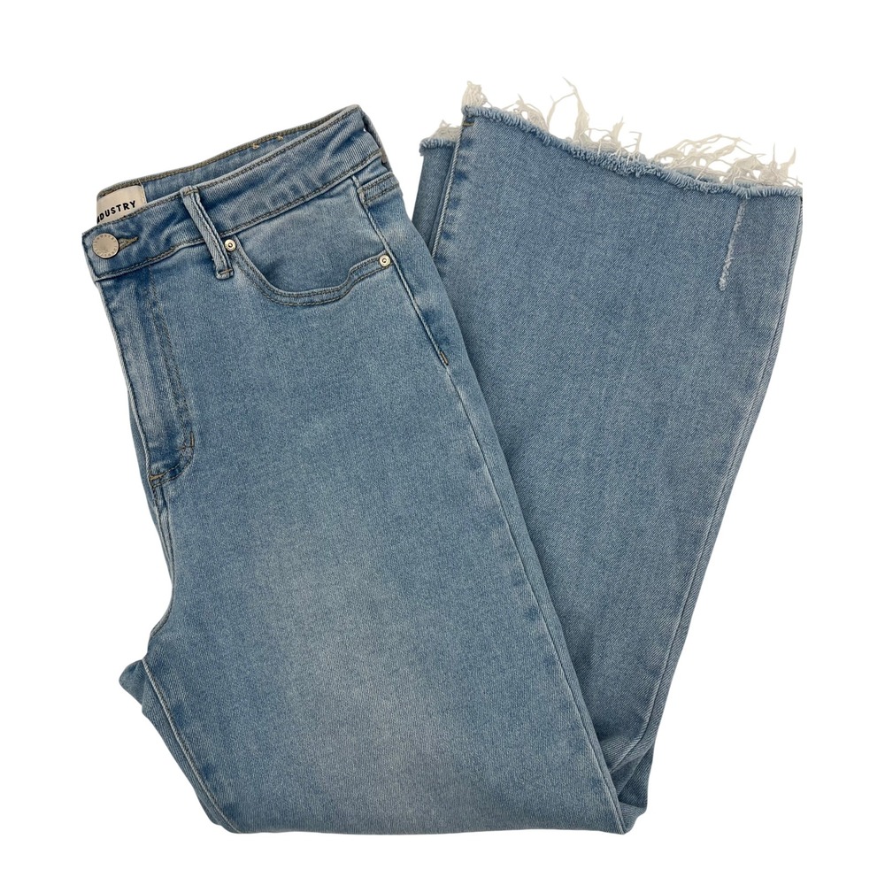 Industry Republic Clothing Womens High Rise Cropped Flare Jeans Light‎ Wash 4/27